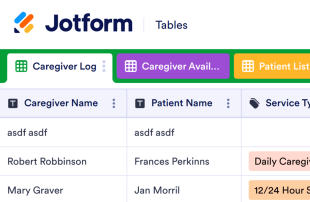 Caregiver Log Spreadsheet Template