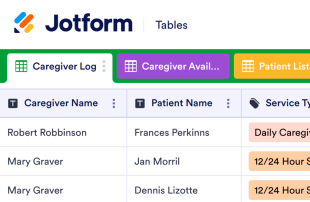 Caregiver Log Template