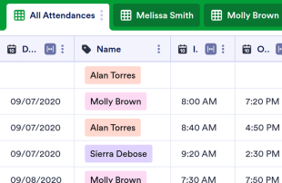 Child Care Attendance Spreadsheet Template
