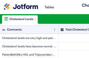 Cholesterol Screening Sheet Template