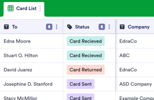 Christmas Card List Template Spreadsheet Template