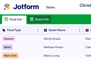 Christmas Potluck Sign Up Spreadsheet Template