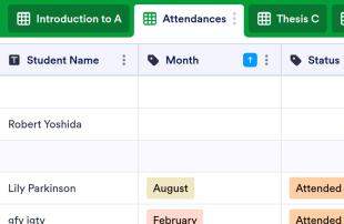Class Attendance Spreadsheet Template