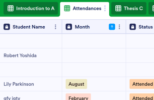 Class Attendance Spreadsheet Template