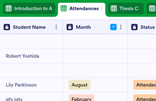 Class Attendance Spreadsheet Template
