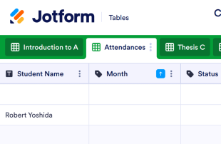 Class Attendance Spreadsheet Template