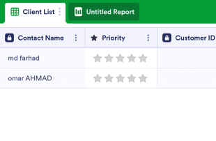 Client List Template Spreadsheet Template