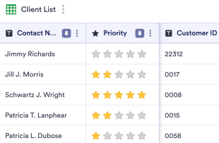 Client List Template