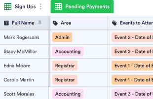 Conference Sign Up Sheet Template