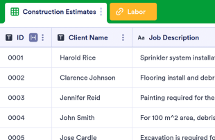 Construction Estimate Template Spreadsheet Template
