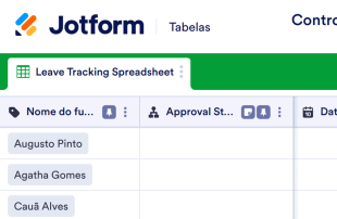 Controle de férias e afastamentos Template