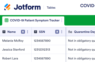 COVID-19 Patient Symptom Tracker Spreadsheet Template