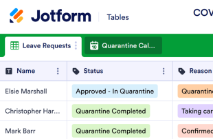 COVID-19 Quarantine Tracker Spreadsheet Template