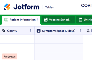 COVID-19 Vaccination Database Spreadsheet Template