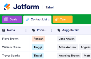 CRM Sederhana Spreadsheet Template