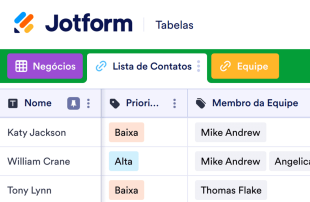 CRM Simples Spreadsheet Template