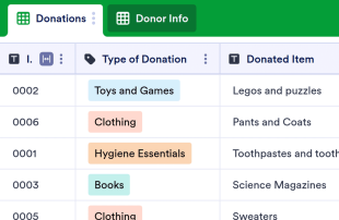 Donation List Template Spreadsheet Template