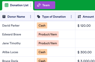 Donation Sign Up Spreadsheet Template