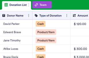 Donation Sign Up Spreadsheet Template