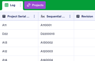 Drawing Log Spreadsheet Template