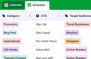 Editorial Calendar Template Spreadsheet Template