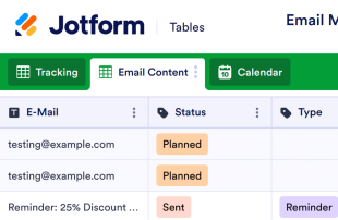 Email Marketing Calendar Template