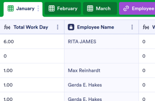 Employee Attendance Tracker Spreadsheet Template
