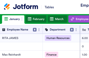 Employee Attendance Tracker Spreadsheet Template