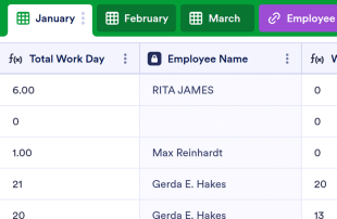 Employee Attendance Tracker Spreadsheet Template