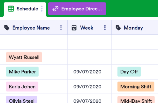 Employee Schedule Template Spreadsheet Template