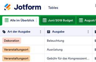 Event Budget Vorlage Template