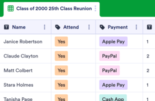 Family Reunion Sign In Spreadsheet Template