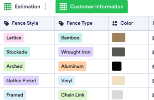 Fence Estimate Template