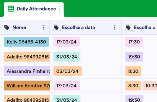 Folha de ponto Spreadsheet Template