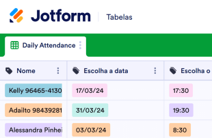 Folha de ponto Spreadsheet Template