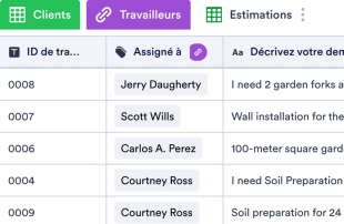 Formulaire de demande de service d'aménagement paysager Template