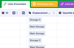 Formulaire d'enregistrement d'informations sur l'inventaire du produit Modèle de feuille de calcul