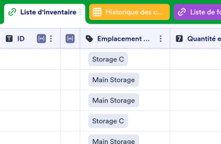 Formulaire d'enregistrement d'informations sur l'inventaire du produit Modèle de feuille de calcul