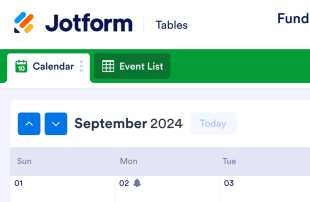 Fundraising Calendar Template