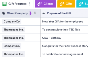 Gift Planner Spreadsheet Template