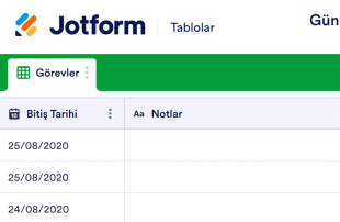 Günlük Görev Tablosu Template