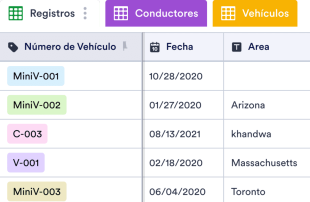 Hoja de Registro de Conductores Spreadsheet Template