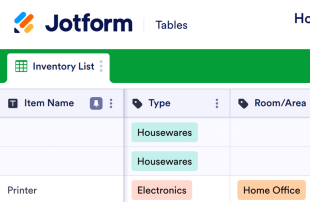 Home Inventory Template