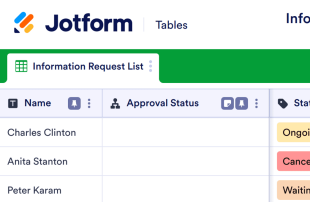 Information Request Tracker Template