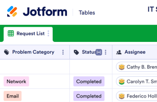 IT Service Request Tracker Template