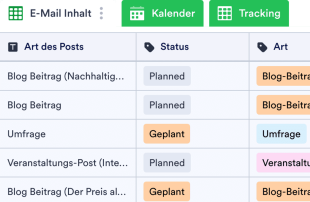 Kalender für LinkedIn-Posts Tabellenvorlage