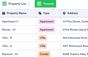 Lease Tracker Spreadsheet Template