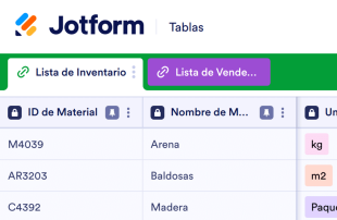 Lista de Materiales Template