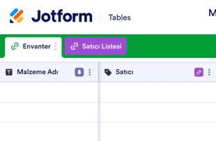 Malzeme Listesi Tablosu Template