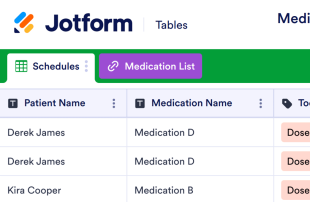 Medication Schedule Template Spreadsheet Template